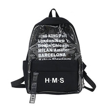 Load image into Gallery viewer, Harajuku Clear Canvas Letter Women Backpacks School Bags For Teenage Girls Female Quality Travel Backpack Bookbag Mochila