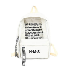Load image into Gallery viewer, Harajuku Clear Canvas Letter Women Backpacks School Bags For Teenage Girls Female Quality Travel Backpack Bookbag Mochila