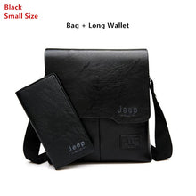 Load image into Gallery viewer, Men Tote Bags Set JEEP BULUO Famous Brand New Fashion Man Leather Messenger Bag Male Cross Body Shoulder Business Bags For Men